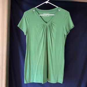 Olive green maternity top